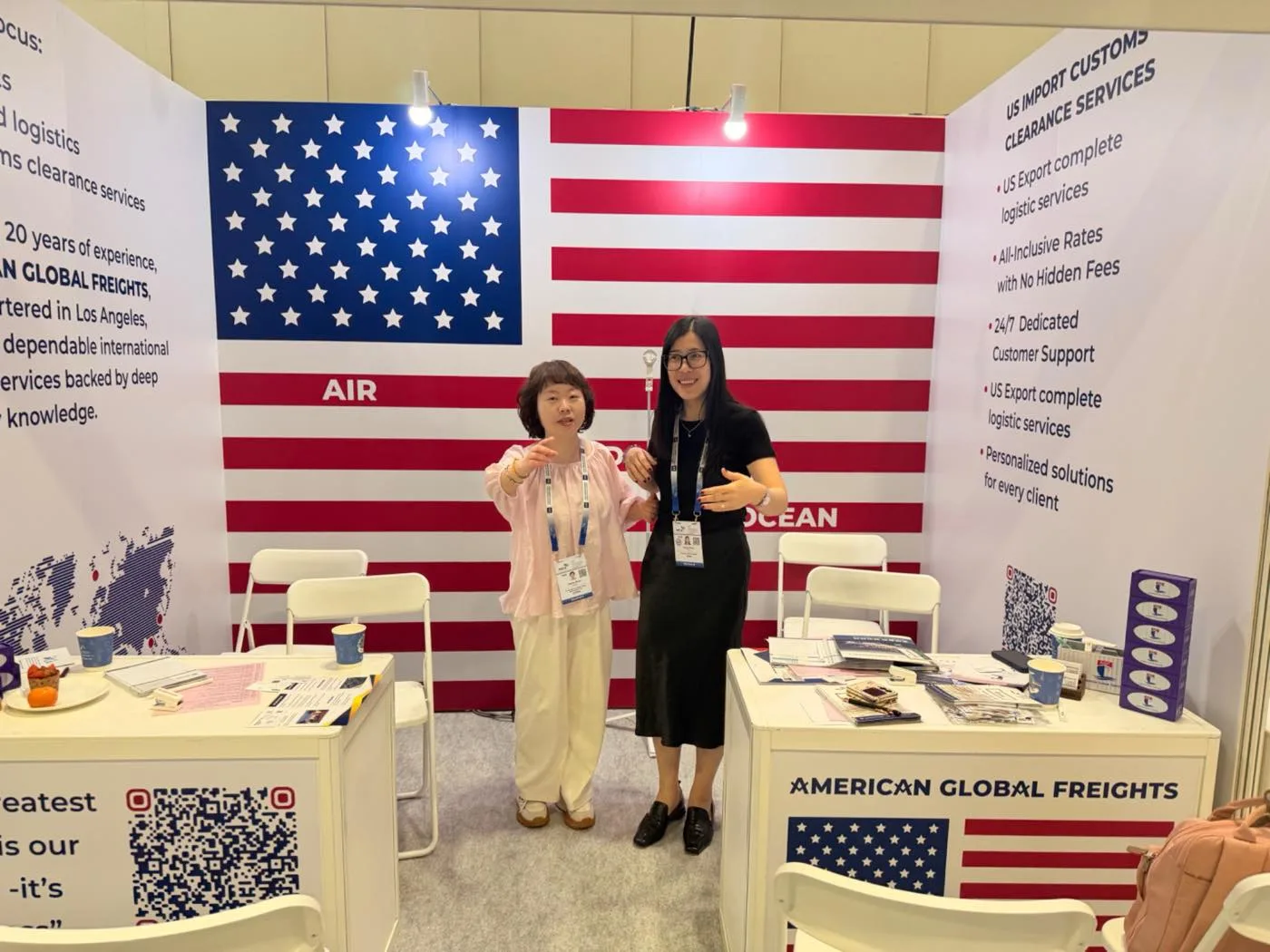 AGF team welcoming delegates at Booth C49 during the 15th WCA Worldwide Conference in Singapore